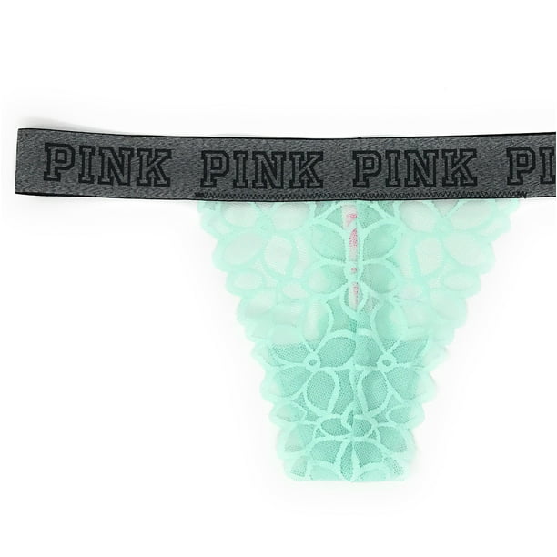 LOGO BIKINI PANTIES Lot of 2 NWT Victoria's Secret PINK NEW Size S-M